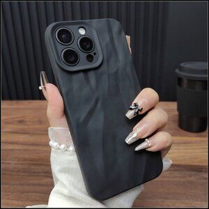 Black Wrinkle Texture Phone Case